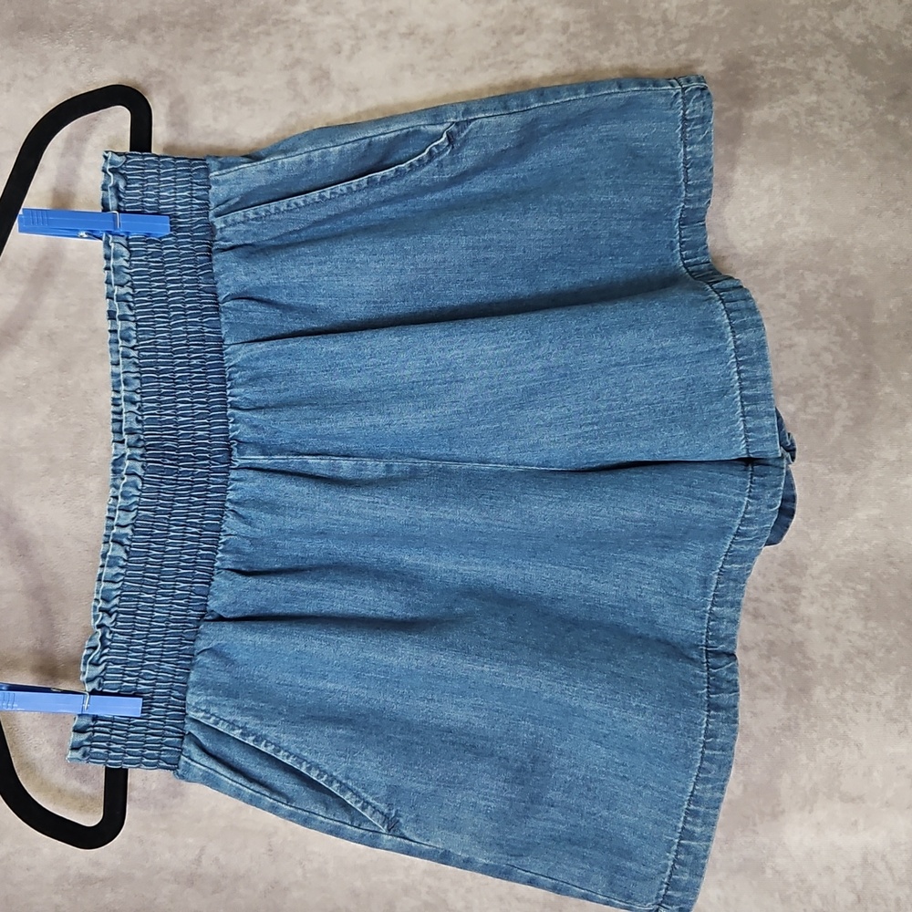 Universal Thread Women's Blue Paperbag Style Pullover Shorts Size Medium